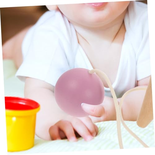 FUNOMOCYA Kendama Holzspielzeug Handliches Koordinationsspielzeug mit Buntem Ball Fördert Feinmotorik Hand Auge koordination und Interaktives Geschicklichkeitstraining Robust und Langlebig von FUNOMOCYA