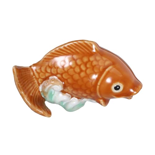 FUNOMOCYA Garten Zubehör Fisch Form Keramik Statue Teich Karpfen Dekorative Brunnen Spray Düse FUNOMOCYA Garten Zubehör Fisch Form Keramik Statue Teich Karpfen Dekorative Brunnen Spray Düse von FUNOMOCYA