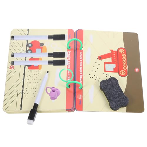 FUNOMOCYA Kontrolliertes Stifttraining mit Abwischbaren Stiften und Niedlichen Cartoon Motiven Schreib Zeichentrainingskarten für Kleinkinder zur Konzentrations Feinmotorikförderung FUNOMOCYA Kontrolliertes Stifttraining mit Abwischbaren Stiften und Niedlichen Cartoon Motiven Schreib Zeichentrainingskarten für Kleinkinder zur Konzentrations Feinmotorikförderung von FUNOMOCYA