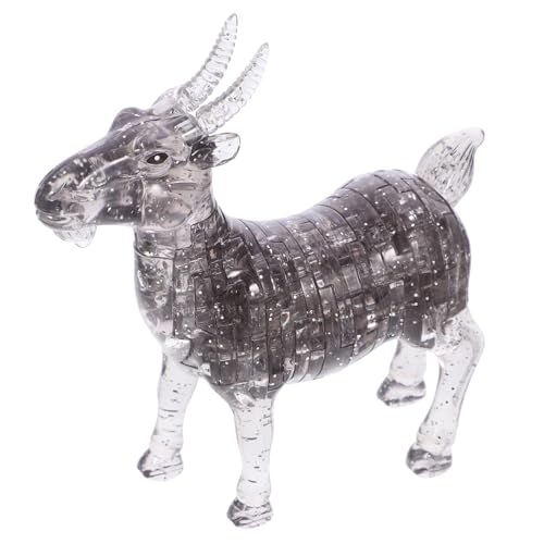 FUNOMOCYA Kristall Puzzle Ziege Selbstmontage Tierförmiges Glasornament Kreative Dekoration für Zuhause und Büro FUNOMOCYA Kristall Puzzle Ziege Selbstmontage Tierförmiges Glasornament Kreative Dekoration für Zuhause und Büro von FUNOMOCYA