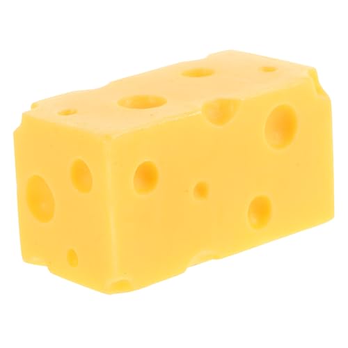 FUNOMOCYA Künstliches Käsemodell Dreieckiger Käse Dekorative Simulation Realistisches Food Prop Für Küchendekoration Fotografie und Ladenpräsentation von FUNOMOCYA