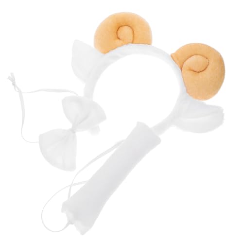 FUNOMOCYA Kuscheliges Schaf Ohren Haarreif mit Plüsch Hörnern und Verstellbar für Damen und Vielseitiges Kostüm Zubehör für Halloween Karneval und Party FUNOMOCYA Kuscheliges Schaf Ohren Haarreif mit Plüsch Hörnern und Verstellbar für Damen und Vielseitiges Kostüm Zubehör für Halloween Karneval und Party von FUNOMOCYA