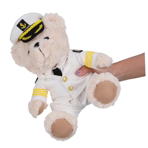 FUNOMOCYA Kuscheltier Bär Kapitän Plüsch Flauschig Vielseitig als Geschenk Deko Fotorequisite Kuscheltier für Teenager Schlafzimmer FUNOMOCYA Kuscheltier Bär Kapitän Plüsch Flauschig Vielseitig als Geschenk Deko Fotorequisite Kuscheltier für Teenager Schlafzimmer von FUNOMOCYA