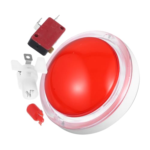FUNOMOCYA LED Beleuchteter Spielbuzzer mit Mikroschalter Großer Roter Druckknopf Langlebiger Kunststoff Automatischer Reset für Quiz Partyspiele Installieren FUNOMOCYA LED Beleuchteter Spielbuzzer mit Mikroschalter Großer Roter Druckknopf Langlebiger Kunststoff Automatischer Reset für Quiz Partyspiele Installieren von FUNOMOCYA