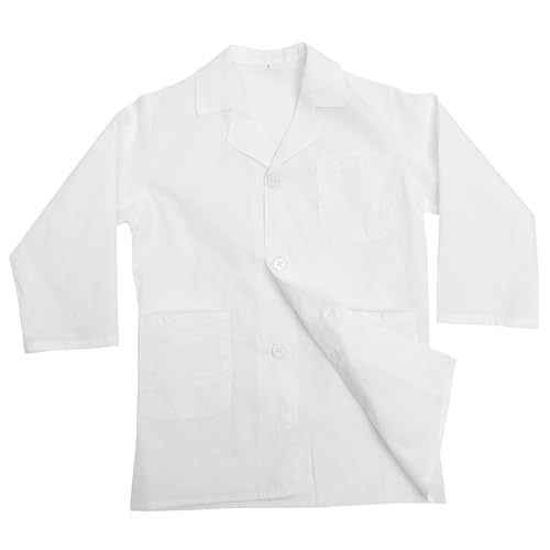 FUNOMOCYA Laborkittel Weiß Langarm Waschbar Reusable Wissenschaftler Kostüm für Jungen und Mädchen Grundschule Party Cosplay Geschenk FUNOMOCYA Laborkittel Weiß Langarm Waschbar Reusable Wissenschaftler Kostüm für Jungen und Mädchen Grundschule Party Cosplay Geschenk von FUNOMOCYA