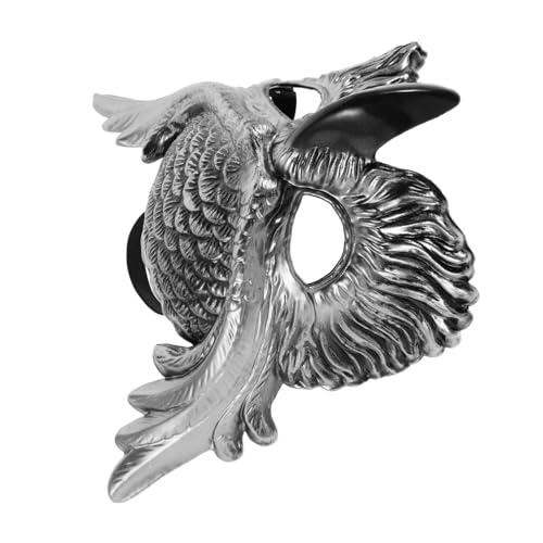 FUNOMOCYA Leichte Realistische Eulen-maske aus Kunststoff Tiergesichts-masquerade für Karneval Halloween Cosplay und Themenpartys Komfortabel und Detailgetreu für Lang anhaltenden Gebrauch von FUNOMOCYA