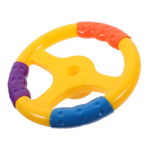 FUNOMOCYA Lenkradspielzeug Komfortabel Griffig Interaktives Lernspielzeug für Kleinkinder Einfach zu Montierendes Cartoon Lenkrad Sicher und Zuverlässig für Kinderautos und Spielautos von FUNOMOCYA
