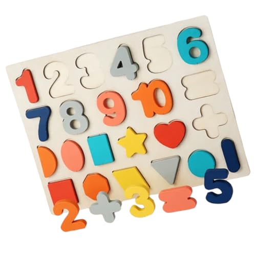 FUNOMOCYA Lernspielzeug Zahlen Buchstaben Steckpuzzle für Kleinkinder Ab Jahr Frühkindliches Montessori zur Form Farberkennung Kognitive und Motorische Entwicklung von FUNOMOCYA