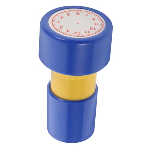 FUNOMOCYA Lernstempel Uhrzeit Lernen Vorgefertigter Blauer Stempel für Unterricht Interaktives Zeitkonzept Geeignet für Vorschule und Grundschule Vielseitig für Klassenzimmer und Zuhause von FUNOMOCYA