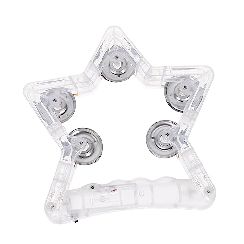 FUNOMOCYA Leuchtendes Tamburin für Kleinkinder Jahre Handheld Percussion Instrument ohne Batterie als Partyspielzeug für Geburtstagsfeiern und Festivals FUNOMOCYA Leuchtendes Tamburin für Kleinkinder Jahre Handheld Percussion Instrument ohne Batterie als Partyspielzeug für Geburtstagsfeiern und Festivals von FUNOMOCYA