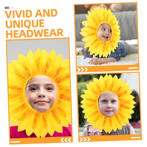 FUNOMOCYA Lustige Sonnenblumen Kopfbedeckung Gelb Blumen Haarreif Sportfest Party Cosplay Requisiten Auffällige Sonnenblume Headgear Für Fasching Karneval FUNOMOCYA Lustige Sonnenblumen Kopfbedeckung Gelb Blumen Haarreif Sportfest Party Cosplay Requisiten Auffällige Sonnenblume Headgear Für Fasching Karneval von FUNOMOCYA