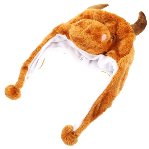 FUNOMOCYA Lustiger Plüsch Kuhhut mit Beweglichen Ohren Weiche Kuscheltier Kopfbedeckung für Erwachsene und Einfacher Sitz für Karneval Partys Weihnachten und Festliche Anlässe FUNOMOCYA Lustiger Plüsch Kuhhut mit Beweglichen Ohren Weiche Kuscheltier Kopfbedeckung für Erwachsene und Einfacher Sitz für Karneval Partys Weihnachten und Festliche Anlässe von FUNOMOCYA