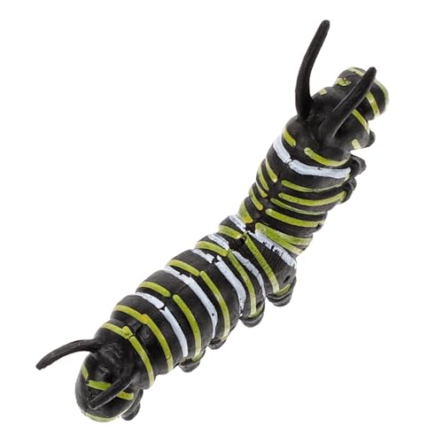 FUNOMOCYA Lustiges Realistisch Gestaltetes Raupenmodell aus Kunststoff Pädagogisches Tier Kreatives Lernspielzeug Detailgetreuer Wurm als Dekoration und Bildungsfigur von FUNOMOCYA