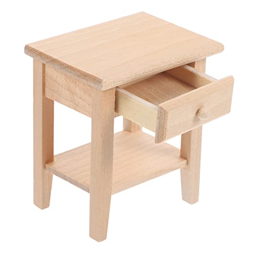 FUNOMOCYA Maßstab DIY Bemalbarer Mini Holz Bettisch Langlebiges Puppenmöbel für Schlafzimmer Dekoration Geeignet für Puppenhaus Zubehör und Miniaturhaus Szenen FUNOMOCYA Maßstab DIY Bemalbarer Mini Holz Bettisch Langlebiges Puppenmöbel für Schlafzimmer Dekoration Geeignet für Puppenhaus Zubehör und Miniaturhaus Szenen von FUNOMOCYA