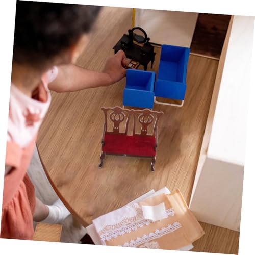 FUNOMOCYA Maßstab Europäisches Vintage Möbel für Puppenhaus Dekorativer Kleiner Stuhl für Dollhouse Zubehör und Kreative Wohnszene FUNOMOCYA Maßstab Europäisches Vintage Möbel für Puppenhaus Dekorativer Kleiner Stuhl für Dollhouse Zubehör und Kreative Wohnszene von FUNOMOCYA