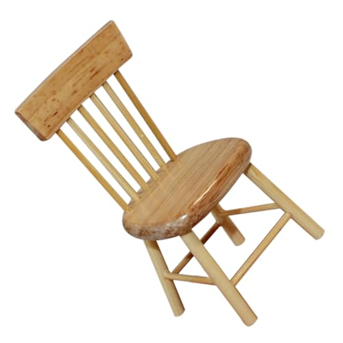 FUNOMOCYA Maßstab Realistische DIY Esszimmermöbel Naturfarbene Holzmöbel für Puppenhauszubehör für Detailreiche Miniaturlandschaften von FUNOMOCYA