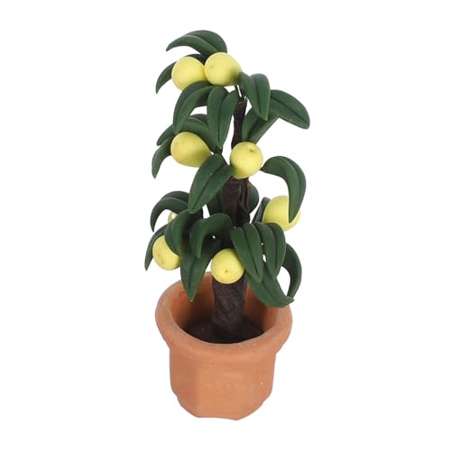 FUNOMOCYA Maßstab Realistische Mini Modell Birnenbaum Grün Pflanze Puppenhaus Dekoration DIY Kreative Szene Zubehör von FUNOMOCYA