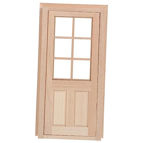 FUNOMOCYA Maßstab Robustes DIY Möbelfenster Zubehör Naturbelassenes Leicht und Realistisch für Puppenhaus Dekoration und Foto Requisiten von FUNOMOCYA