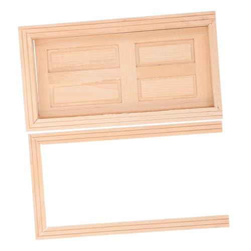 FUNOMOCYA Maßstab Unbemalt DIY Holz Tür Dekoration für Miniatur Haus Schlafzimmer Küchen Zubehör FUNOMOCYA Maßstab Unbemalt DIY Holz Tür Dekoration für Miniatur Haus Schlafzimmer Küchen Zubehör von FUNOMOCYA