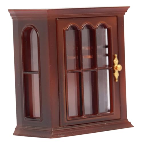 FUNOMOCYA Maßstab Vintage Mini Hängeschrank Modell Kompakt Leicht als und Dekoration für Puppenhaus Zubehör von FUNOMOCYA