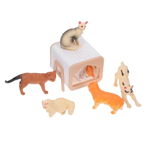 FUNOMOCYA Maßstab mit Miniatur Katzenfiguren Detailgetreues Puppenhaus Katzenzubehör für Interaktives Rollenspiel Tortendeko und Mikrolandschaften für Sammler FUNOMOCYA Maßstab mit Miniatur Katzenfiguren Detailgetreues Puppenhaus Katzenzubehör für Interaktives Rollenspiel Tortendeko und Mikrolandschaften für Sammler von FUNOMOCYA