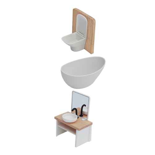 FUNOMOCYA Maßstab mit Toilette Waschbecken Dusche aus Stabilem Kunststoff und Holz Detailgetreue Puppenhaus Möbel für Kreatives Spiel und Eltern-Junge Mädchen-bindung FUNOMOCYA Maßstab mit Toilette Waschbecken Dusche aus Stabilem Kunststoff und Holz Detailgetreue Puppenhaus Möbel für Kreatives Spiel und Eltern-Junge Mädchen-bindung von FUNOMOCYA