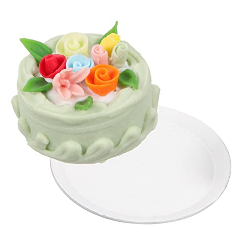FUNOMOCYA Mini-Cupcakes lebensechtes Essen Mini-Puppenhaus falsches Essen Spielzeuge Modelle Mini-Kuchenornament Requisiten für Mini-Kuchen Jahrgang Kleiner Kuchen Zubehör das Gericht Harz von FUNOMOCYA