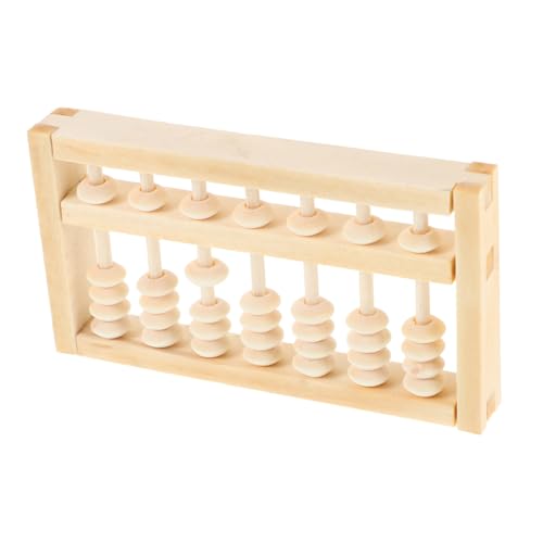 FUNOMOCYA Mini Holz aus Holz für Erwachsene Einzigartiges Montessori Mathe Lernspielzeug Vintage Rechenhilfe für Geburtstagsfeier Fotorequisiten Traditionelle Chinesische Holzdeko für von FUNOMOCYA