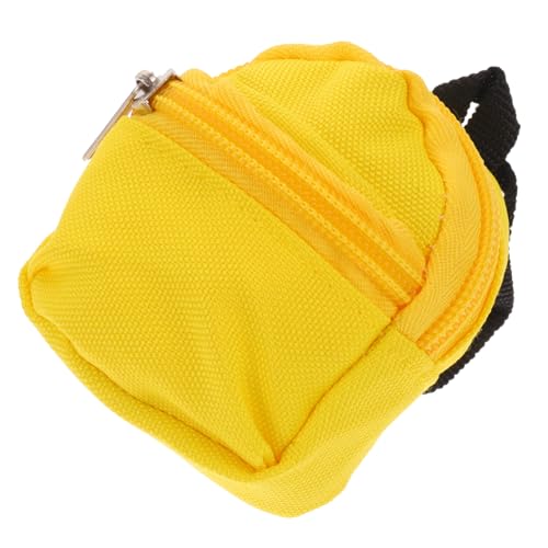 FUNOMOCYA Mini Puppenrucksack aus Polyester Dekorativer Mini Schulranzen für Puppen Langlebig und Leicht Modisches Accessoire für Puppenliebhaber als Miniatur Hausdeko in Gelb FUNOMOCYA Mini Puppenrucksack aus Polyester Dekorativer Mini Schulranzen für Puppen Langlebig und Leicht Modisches Accessoire für Puppenliebhaber als Miniatur Hausdeko in Gelb von FUNOMOCYA