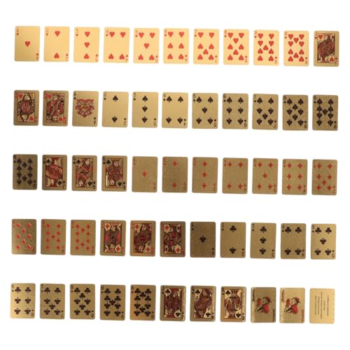FUNOMOCYA Mini Spielkarten für Tragbare Pokerkarten in Goldoptik Leicht und Robust Geeignet für Puppenhäuser DIY Basteln Partydeko und Spiele Unterwegs FUNOMOCYA Mini Spielkarten für Tragbare Pokerkarten in Goldoptik Leicht und Robust Geeignet für Puppenhäuser DIY Basteln Partydeko und Spiele Unterwegs von FUNOMOCYA