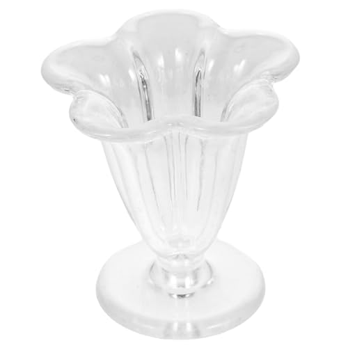FUNOMOCYA Miniatur Eisbecher Modell Transparenter Kunststoff Mini Becher Vielseitiges Miniatur Dekoobjekt für Puppenhaus DIY Schlüsselanhänger Zubehör Leicht und Langlebig von FUNOMOCYA