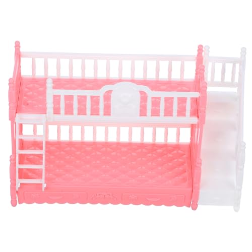 FUNOMOCYA Miniatur Etagenbett Puppenmöbel Prinzessin Doppelstockbett für Puppenhaus Schlafzimmer Deko Mädchen Zubehör Geburtstag FUNOMOCYA Miniatur Etagenbett Puppenmöbel Prinzessin Doppelstockbett für Puppenhaus Schlafzimmer Deko Mädchen Zubehör Geburtstag von FUNOMOCYA