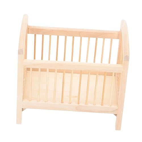 FUNOMOCYA Miniatur Holz Babybett Puppenhaus Möbel Miniaturmodell Kinderzimmer Dekoration Sicher und Vielseitig FUNOMOCYA Miniatur Holz Babybett Puppenhaus Möbel Miniaturmodell Kinderzimmer Dekoration Sicher und Vielseitig von FUNOMOCYA