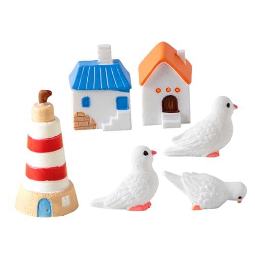 FUNOMOCYA Miniatur Inselvilla Gartenfigur mit Tauben und Leuchtturm Wetterfeste Dekofiguren für Balkon Terrasse Gartendekoration Realistische Outdoor Tier Hausmodelle FUNOMOCYA Miniatur Inselvilla Gartenfigur mit Tauben und Leuchtturm Wetterfeste Dekofiguren für Balkon Terrasse Gartendekoration Realistische Outdoor Tier Hausmodelle von FUNOMOCYA