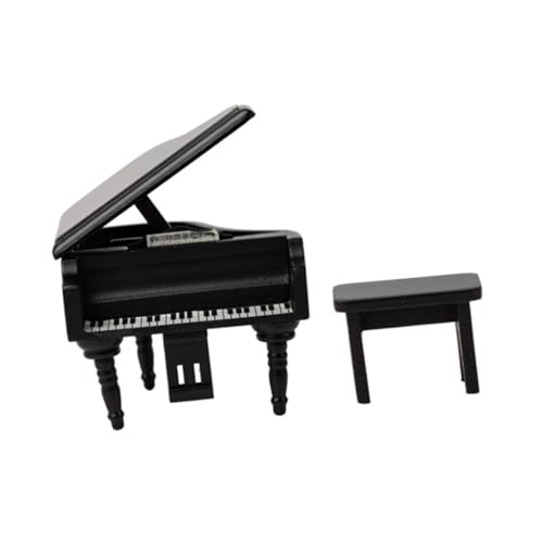 FUNOMOCYA Miniatur Klavier Modell Holz Mini Puppenhaus Möbel Dekoration Zubehör für Miniaturhaus Realistische Leichte Glatte Oberfläche Schwarz FUNOMOCYA Miniatur Klavier Modell Holz Mini Puppenhaus Möbel Dekoration Zubehör für Miniaturhaus Realistische Leichte Glatte Oberfläche Schwarz von FUNOMOCYA