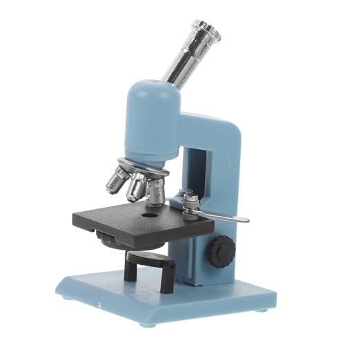 FUNOMOCYA Miniatur Mikroskop Modell Puppenhaus Deko Simulation Realistisch Robust Blau für DIY Mini Haus Zubehör von FUNOMOCYA