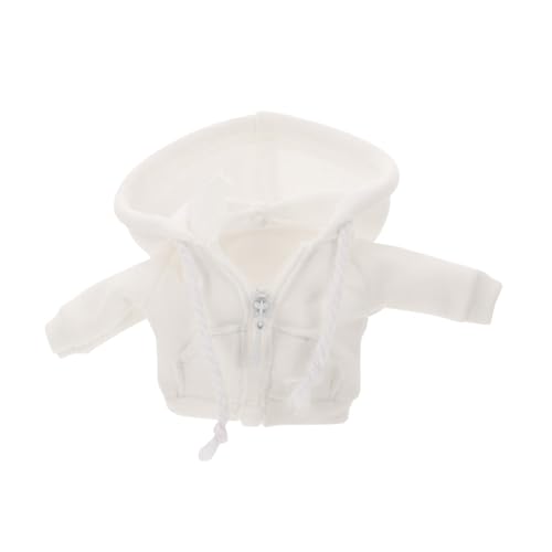 FUNOMOCYA Miniatur Puppen Hoodie Weiß Kleines Sweatshirt Puppenkleidung Zubehör für Bjd Puppenhaus Dress up FUNOMOCYA Miniatur Puppen Hoodie Weiß Kleines Sweatshirt Puppenkleidung Zubehör für Bjd Puppenhaus Dress up von FUNOMOCYA