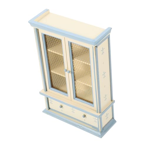 FUNOMOCYA Miniatur Puppenhaus Bücherregal aus Birkenholz Dekoratives Desktop Ornament Handgefertigte Miniatur Holzmöbel Leicht und Tragbar Geeignet als Puppenhaus Zubehör und von FUNOMOCYA
