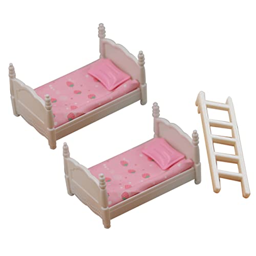 FUNOMOCYA Miniatur Puppenhaus Doppelstockbett Mini Puppenbett mit Kissen und Decken Miniatur Möbel Modell für Puppenhaus Schlafzimmer Dekoration Platzsparend Detailgetreu Geeignet für Mini FUNOMOCYA Miniatur Puppenhaus Doppelstockbett Mini Puppenbett mit Kissen und Decken Miniatur Möbel Modell für Puppenhaus Schlafzimmer Dekoration Platzsparend Detailgetreu Geeignet für Mini von FUNOMOCYA