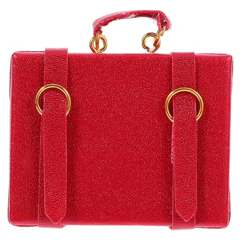 FUNOMOCYA Miniatur Puppenhaus Koffer Dekoration Mini Reisegepäck Modell für Puppenhaus Szene Zubehör Realistische Form Vielseitig als Fotorequisite und Miniatur Deko Geeignet von FUNOMOCYA