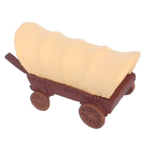 FUNOMOCYA Miniatur Puppenhaus Kutsche aus Kunststoff Vintage Wagen Modell mit Rädern Kreative Miniatur Deko für Haus Garten Langlebiges Puppenwagen als Fotorequisite und Geschenk von FUNOMOCYA