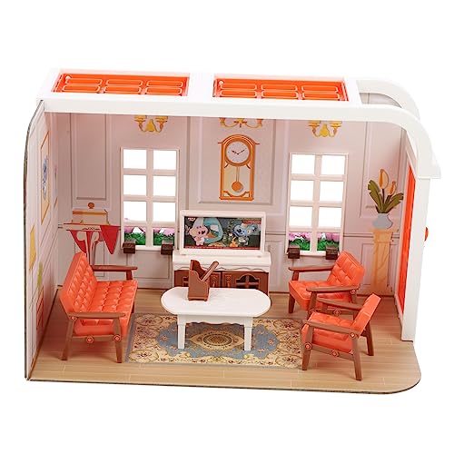 FUNOMOCYA Miniatur Puppenhaus Wohnzimmer Set Teiliges Micro Szene Kit Realistische Miniatur Möbel für DIY Mini Haus Dekoration FUNOMOCYA Miniatur Puppenhaus Wohnzimmer Set Teiliges Micro Szene Kit Realistische Miniatur Möbel für DIY Mini Haus Dekoration von FUNOMOCYA