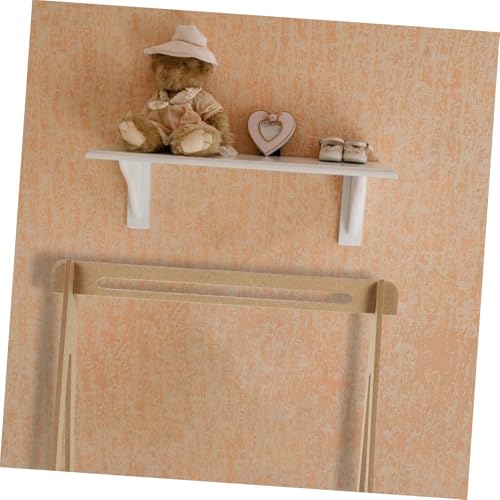 FUNOMOCYA Miniatur Puppenkleiderbügel aus Holz Leichter Stabiler Mini Kleiderständer für Puppenkleider für DIY Doll Clothes Hanger Dekorativer Aufbewahrungsständer für Puppenhäuser von FUNOMOCYA