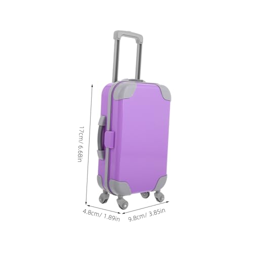 FUNOMOCYA Miniatur Puppenkoffer Mini Reisegepäck Puppenzubehör Mini Hauskoffer Leicht Tragbar Dekoration für Puppenhaus von FUNOMOCYA