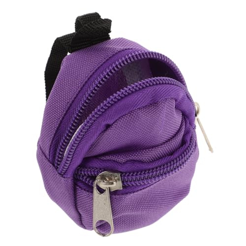 FUNOMOCYA Miniatur Puppenrucksack aus Mini Rucksack Modell mit Detailreicher Gestaltung Robust und Farbbeständig als Dekoration für Puppenhaus DIY Basteln und Fotorequisiten von FUNOMOCYA