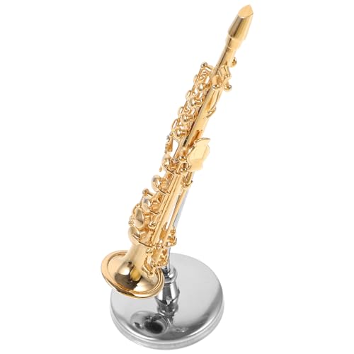 FUNOMOCYA Miniatur Saxophon Mit Sockel Hochwertige Mini Musikinstrument Deko Für Musikliebhaber Als Für Wohnraumgestaltung FUNOMOCYA Miniatur Saxophon Mit Sockel Hochwertige Mini Musikinstrument Deko Für Musikliebhaber Als Für Wohnraumgestaltung von FUNOMOCYA