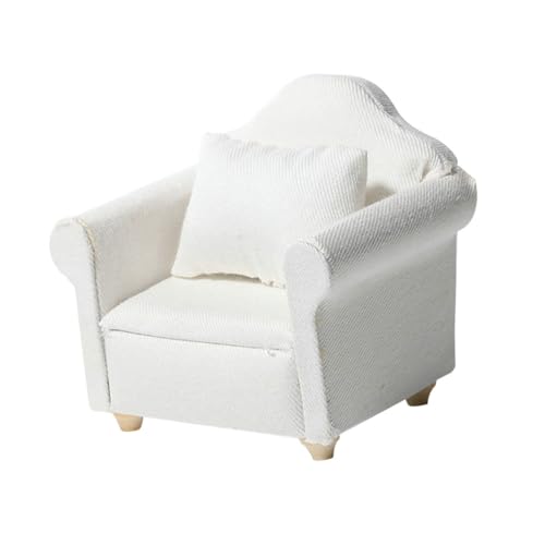 FUNOMOCYA Miniatur Sofa Modell für Puppenhaus Dekoration Lebensechte Mini Möbel für Mini Häuser Warmes und Romantisches Langlebig und Dekorativ für Kreative von FUNOMOCYA