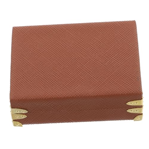 FUNOMOCYA Miniatur Vintage Koffer Puppenhaus Zubehör Retro Miniatur Modell Koffer für Puppenhaus Mikro Landschaft Dekoration Braun Großer FUNOMOCYA Miniatur Vintage Koffer Puppenhaus Zubehör Retro Miniatur Modell Koffer für Puppenhaus Mikro Landschaft Dekoration Braun Großer von FUNOMOCYA