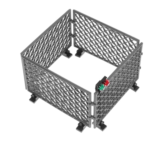 FUNOMOCYA Miniatur Zaun aus Robustem Kunststoff Stabiles DIY Schutznetz Zubehör für Puppenhäuser Kompakte Bausteine für Lernspiel und Dekoration für Reise und Handwerk von FUNOMOCYA
