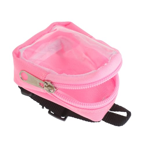 FUNOMOCYA Miniatur puppenrucksack mit Transparentem Fenster Verstellbarem Gurt Modisches Accessoire für Puppen Niedlicher Kleiner Rucksack für Puppenhaus deko und Rollenspiel von FUNOMOCYA